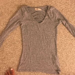 NWOT HOLLISTER GREY LONG SLEEVE